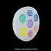 Placa Redonda de Selenita 7 Chakras - 10cm  - Unidade